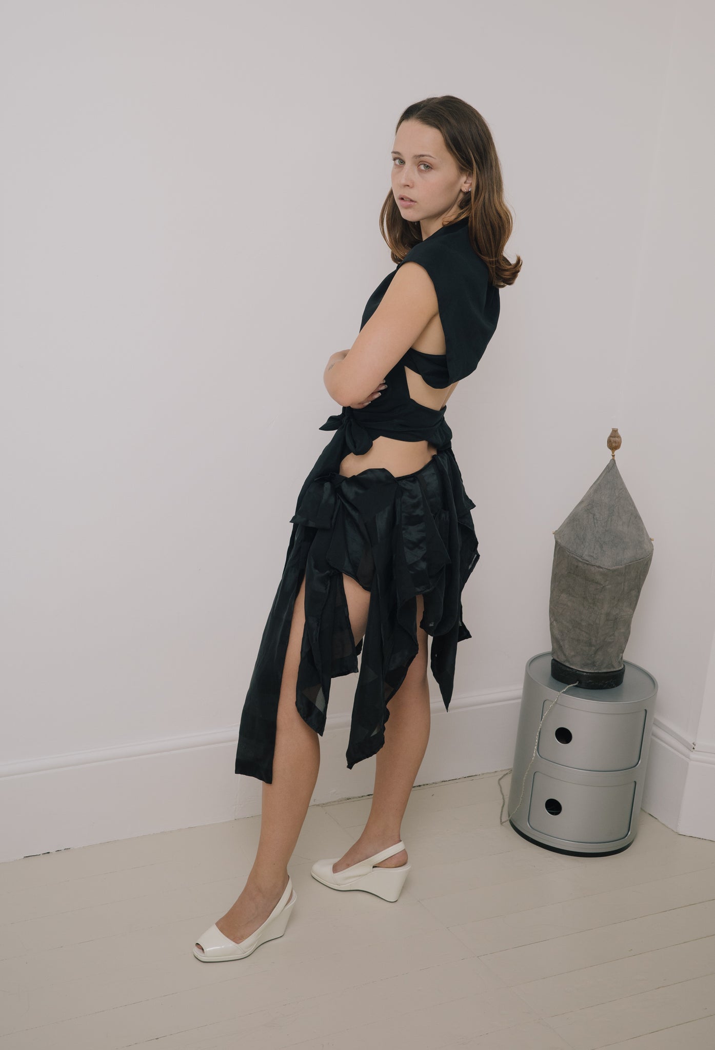 Advert Skirt - Black Stripe