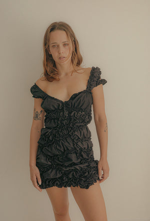 Emma Jing's Bubble Dress - Black