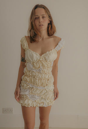 Emma Jing's Bubble Dress - White