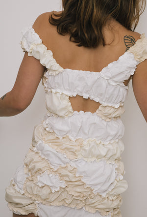 Emma Jing's Bubble Dress - White