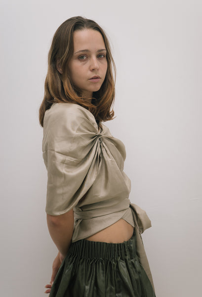 Eva Top in Taupe – Emma Jing