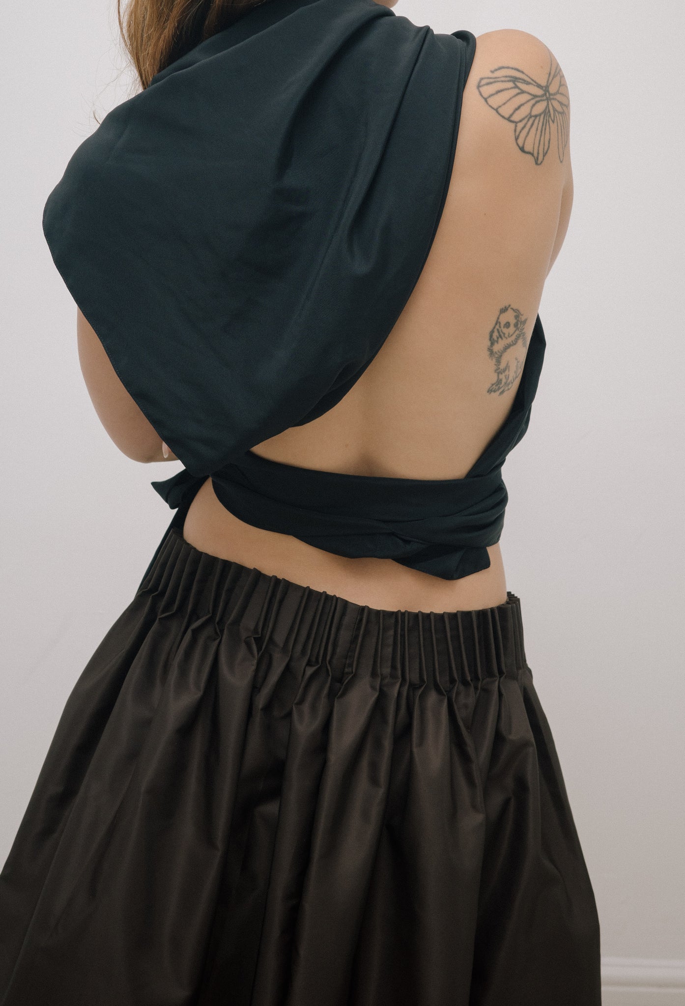 Pleated Midi - Brown