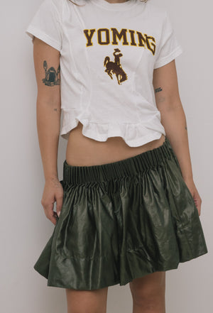 Emma Jing's Pleated Mini - Khaki